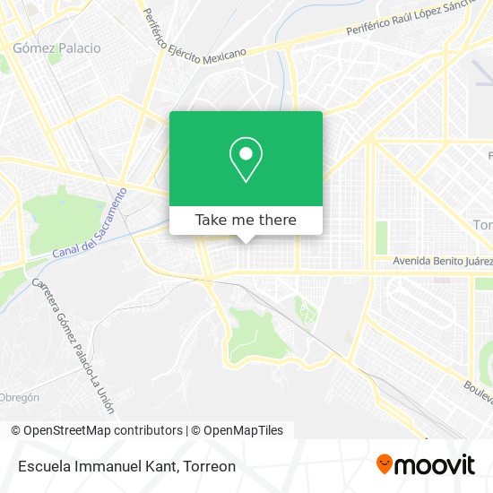 Mapa de Escuela Immanuel Kant