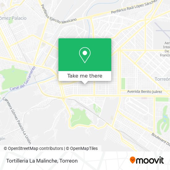 Tortilleria La Malinche map