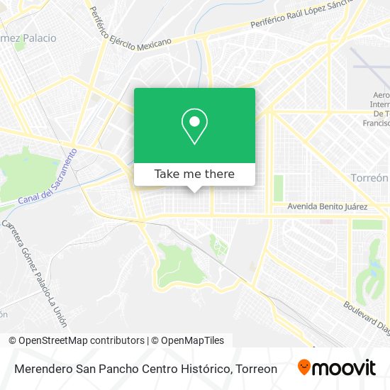 Merendero San Pancho Centro Histórico map