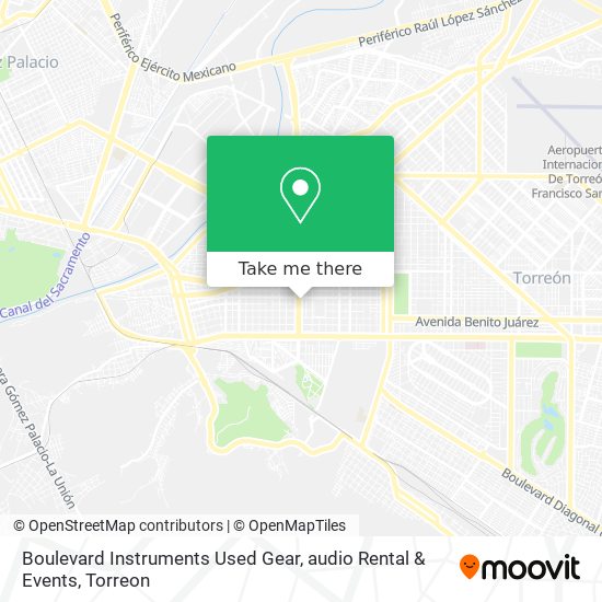 Mapa de Boulevard Instruments Used Gear, audio Rental & Events