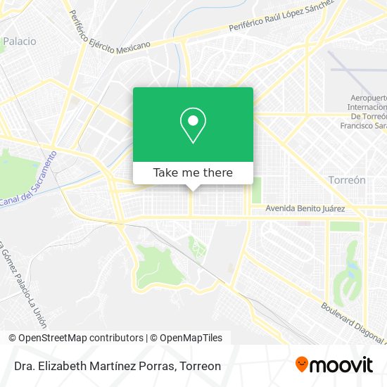 Dra. Elizabeth Martínez Porras map