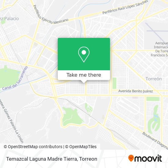 Mapa de Temazcal Laguna Madre Tierra