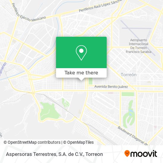 Aspersoras Terrestres, S.A. de C.V. map