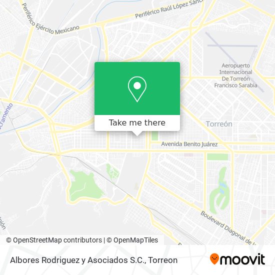 Mapa de Albores Rodriguez y Asociados S.C.