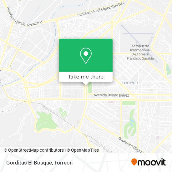 Mapa de Gorditas El Bosque