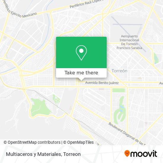 Multiaceros y Materiales map