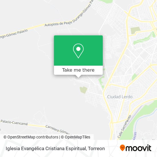 Mapa de Iglesia Evangélica Cristiana Espiritual