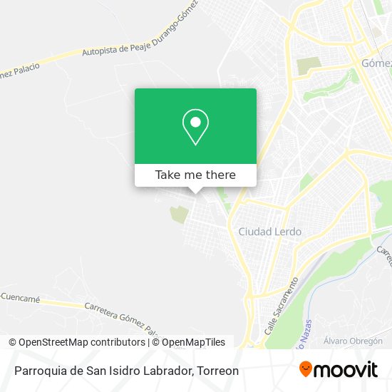 Parroquia de San Isidro Labrador map