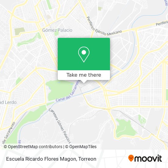 Mapa de Escuela Ricardo Flores Magon
