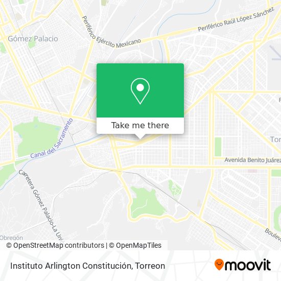 Mapa de Instituto Arlington Constitución