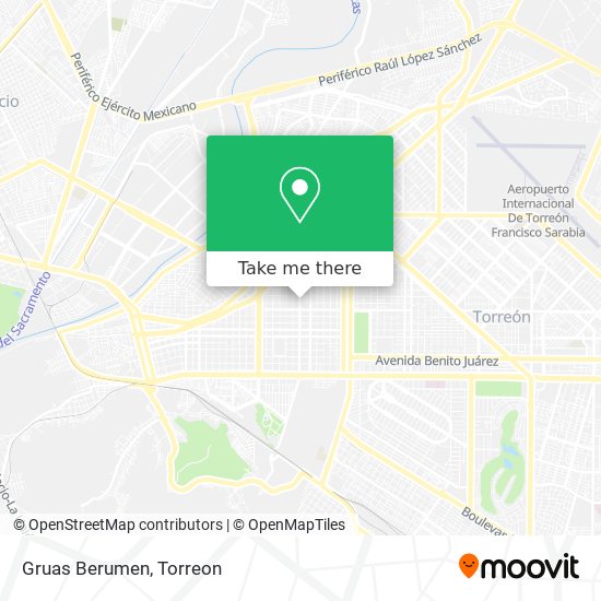 Mapa de Gruas Berumen