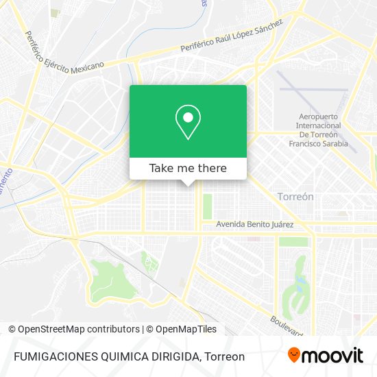 FUMIGACIONES QUIMICA DIRIGIDA map