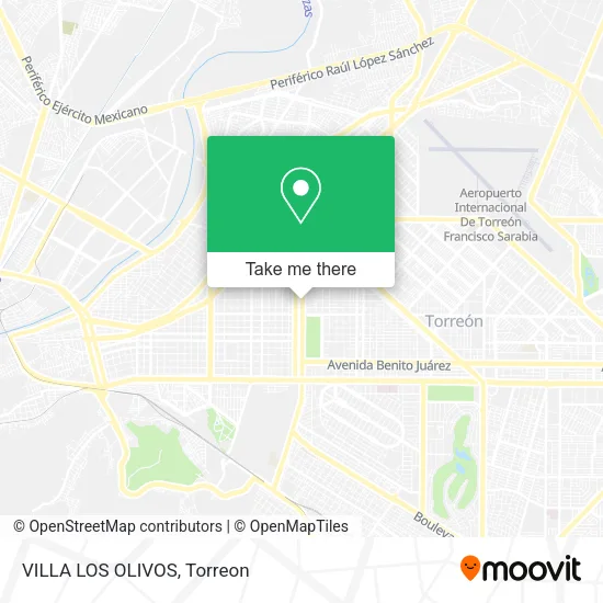 VILLA LOS OLIVOS map