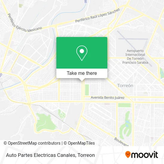 Auto Partes Electricas Canales map