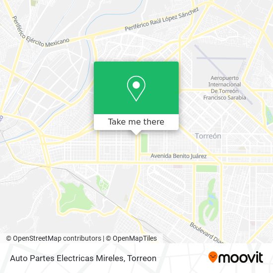 Auto Partes Electricas Mireles map