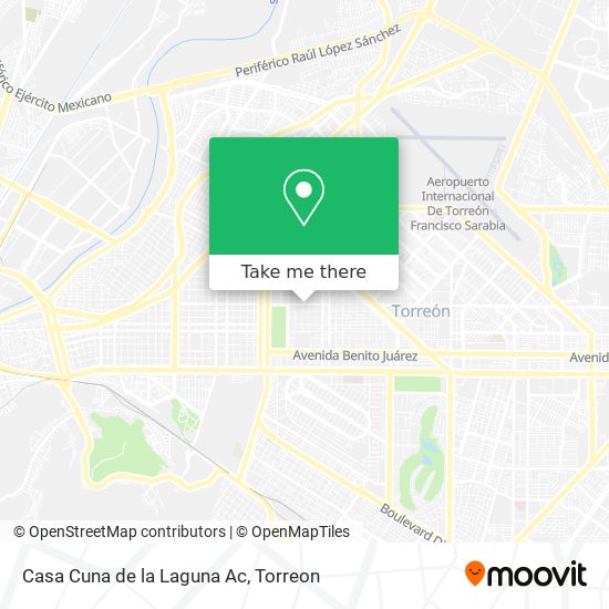 Casa Cuna de la Laguna Ac map