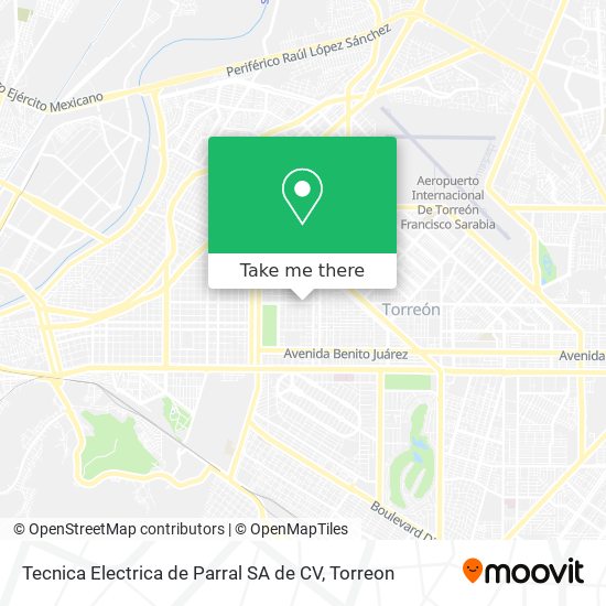 Tecnica Electrica de Parral SA de CV map