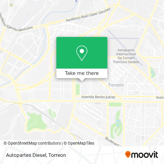 Mapa de Autopartes Diesel