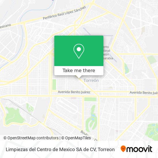 Limpiezas del Centro de Mexico SA de CV map