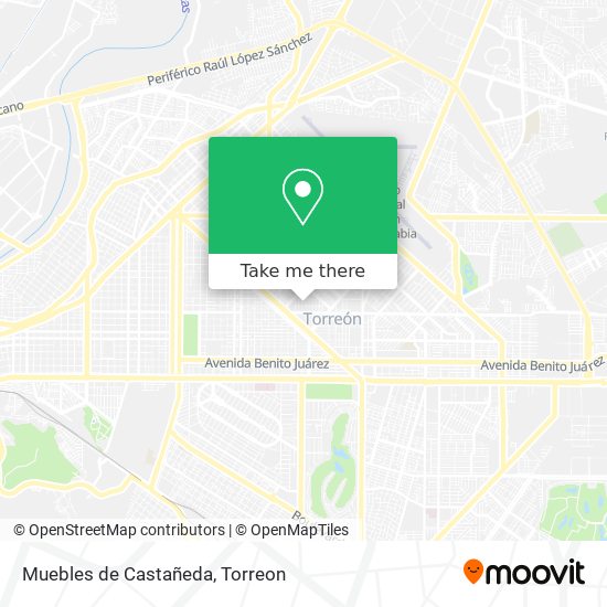 Muebles de Castañeda map