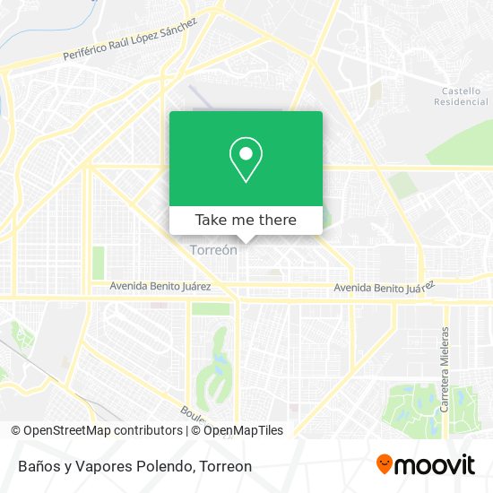 Mapa de Baños y Vapores Polendo