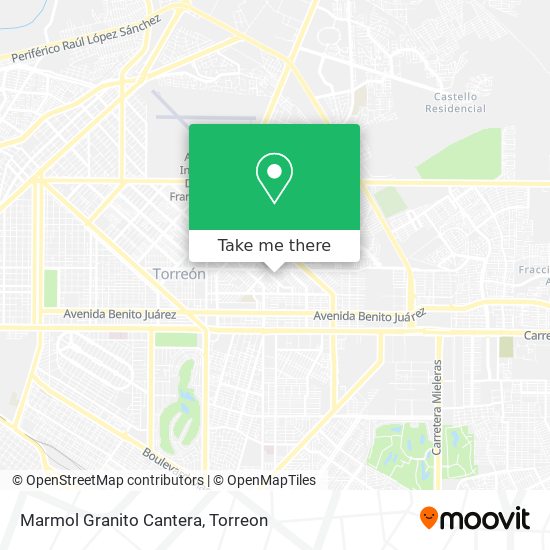 Marmol Granito Cantera map