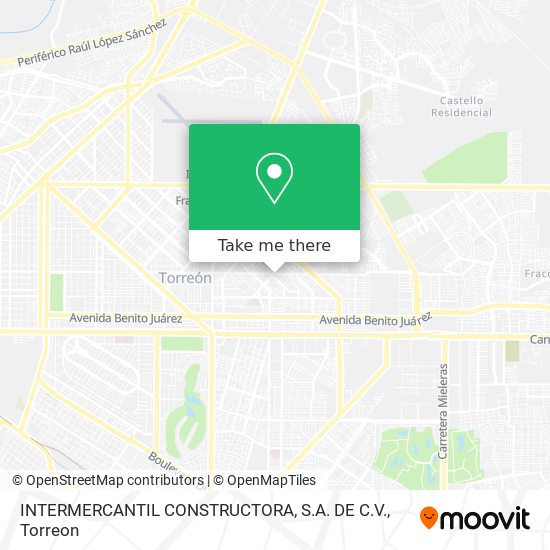 INTERMERCANTIL CONSTRUCTORA, S.A. DE C.V. map