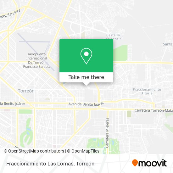 Fraccionamiento Las Lomas map