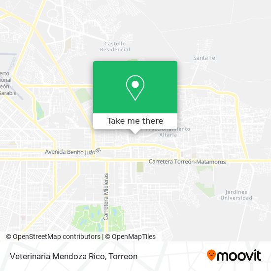 Veterinaria Mendoza Rico map