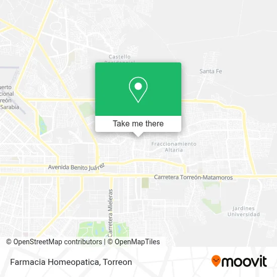 Farmacia Homeopatica map