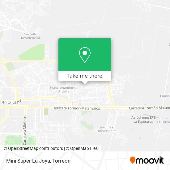Mini Súper La Joya map