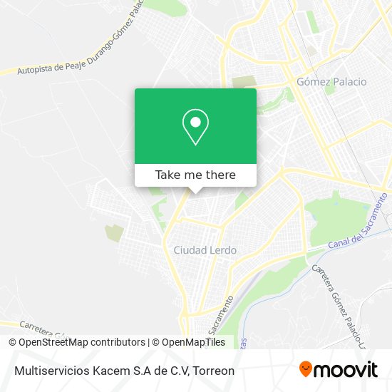 Mapa de Multiservicios Kacem S.A de C.V