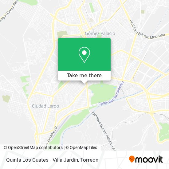 Quinta Los Cuates - Villa Jardín map