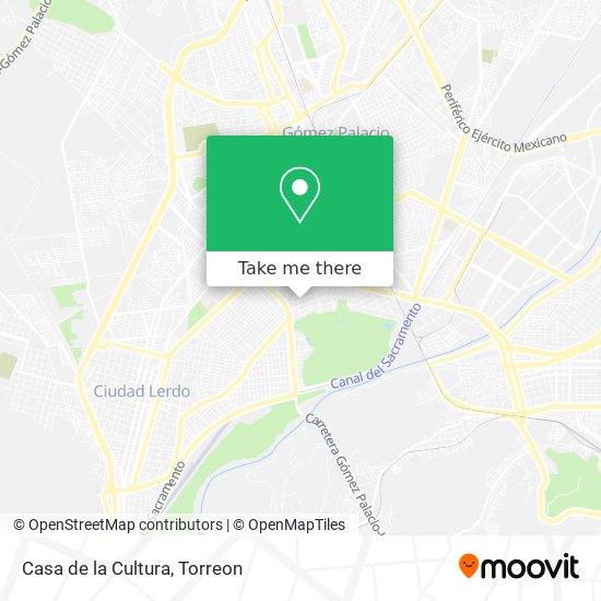 Mapa de Casa de la Cultura