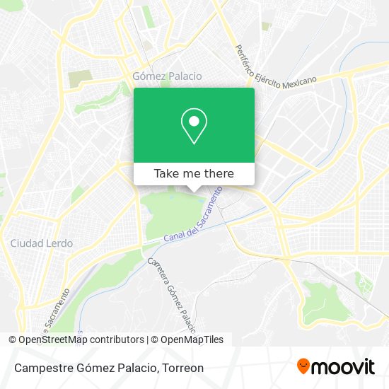 Campestre Gómez Palacio map