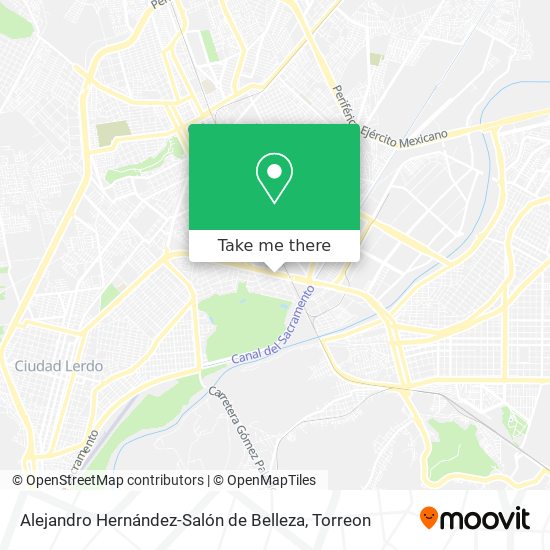 Alejandro Hernández-Salón de Belleza map