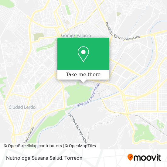 Nutriologa Susana Salud map