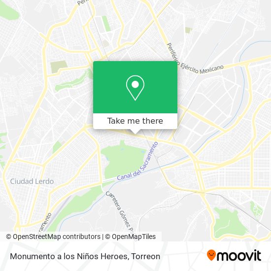 Monumento a los Niños Heroes map