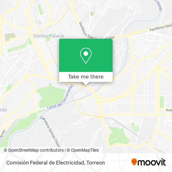 Mapa de Comisión Federal de Electricidad