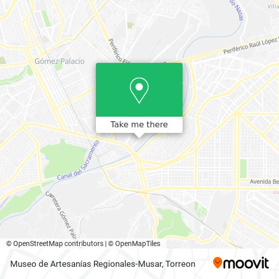 Mapa de Museo de Artesanías Regionales-Musar