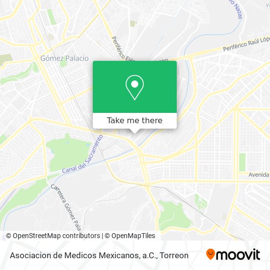 Mapa de Asociacion de Medicos Mexicanos, a.C.