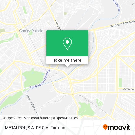Mapa de METALPOL, S.A. DE C.V.
