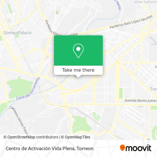 Centro de Activación Vida Plena map