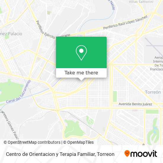Centro de Orientacion y Terapia Familiar map