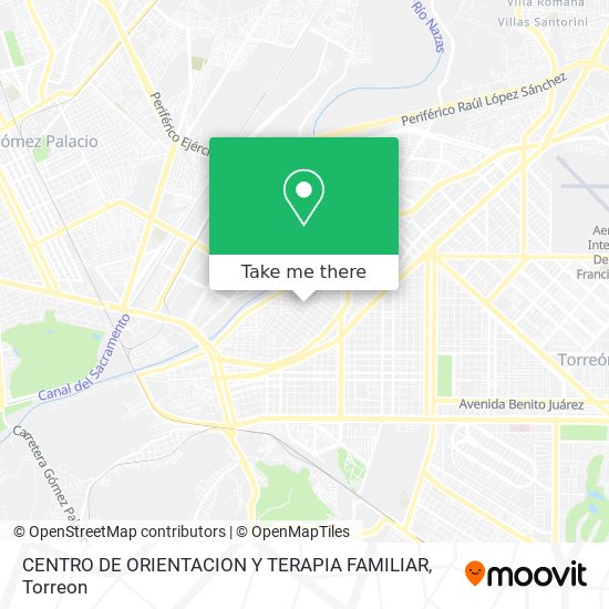 CENTRO DE ORIENTACION Y TERAPIA FAMILIAR map
