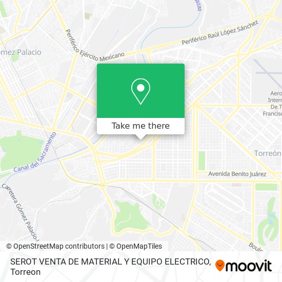 SEROT VENTA DE MATERIAL Y EQUIPO ELECTRICO map