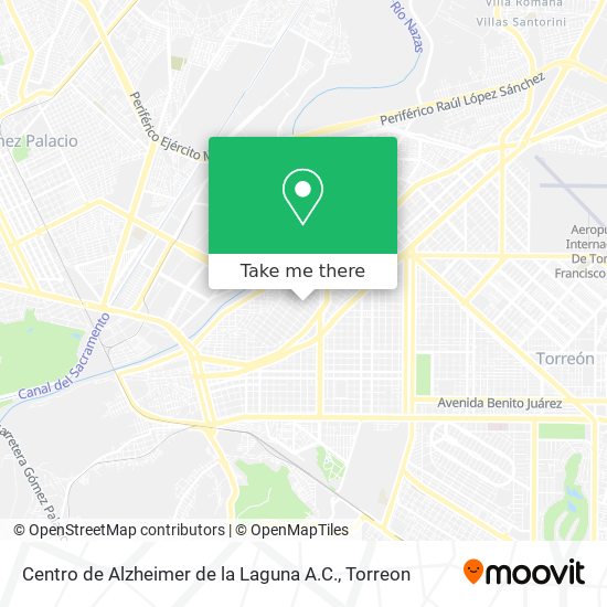 Centro de Alzheimer de la Laguna A.C. map