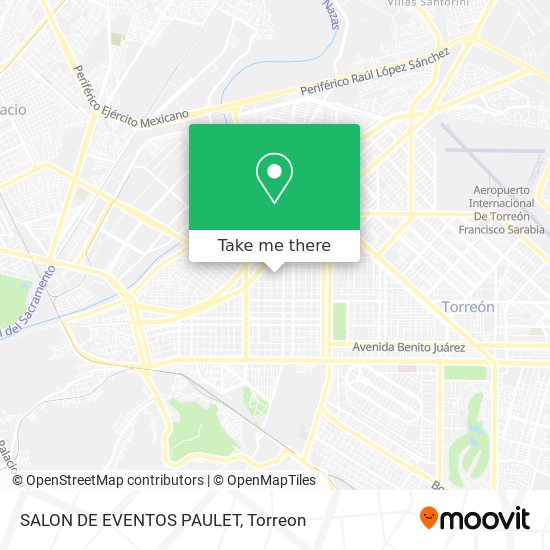 Mapa de SALON DE EVENTOS PAULET