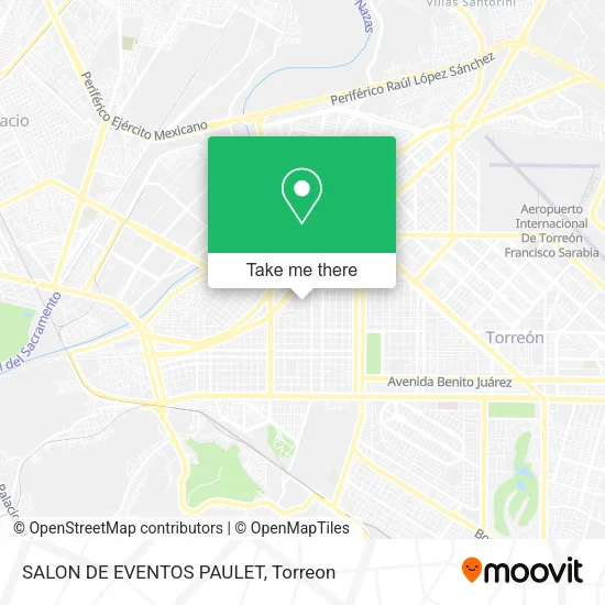 SALON DE EVENTOS PAULET map
