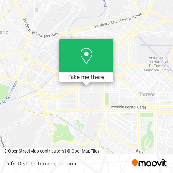 Iafcj Distrito Torreón map